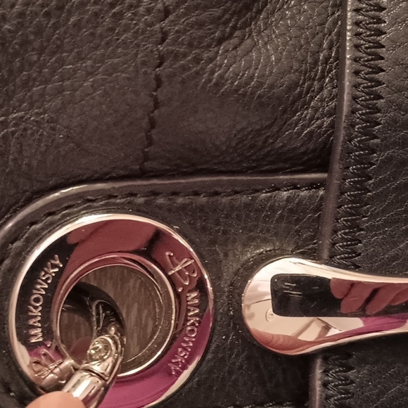 New not used B Makowsky leather bag. - Picture 13 of 15